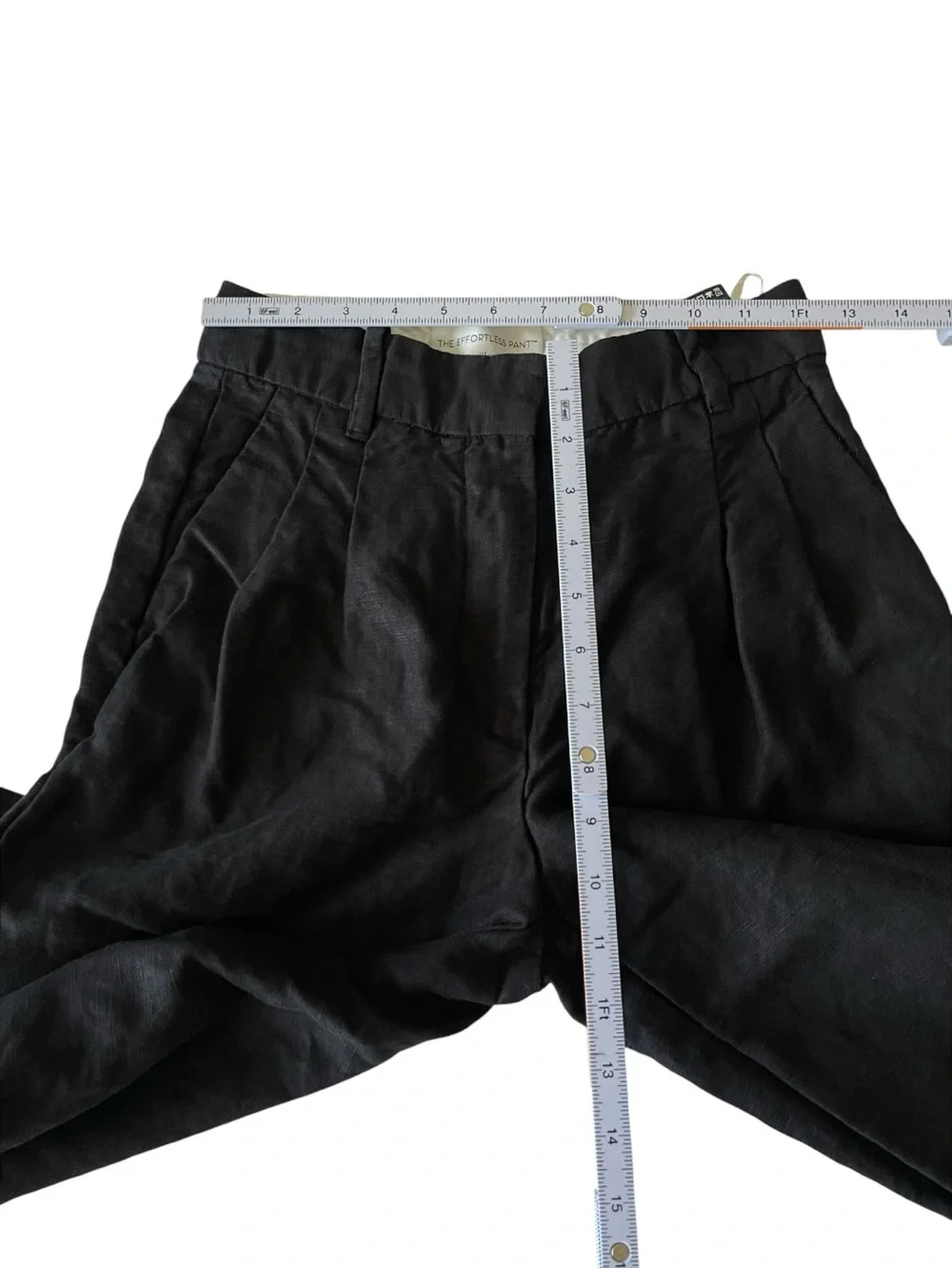 Aritzia Wilfred The Effortless Pant Black Linen Lyocell Wide Leg Women’s 2